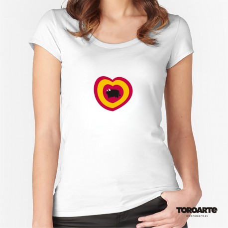 Camiseta Chica Toro Corazón